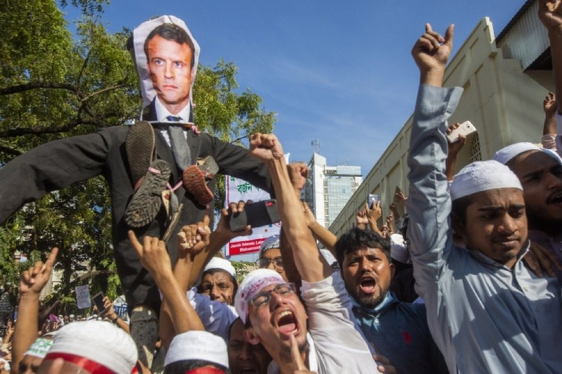 Statement of Taliban regarding Macron's reaction to anti-French Islamist actions, Oct 25, 2020